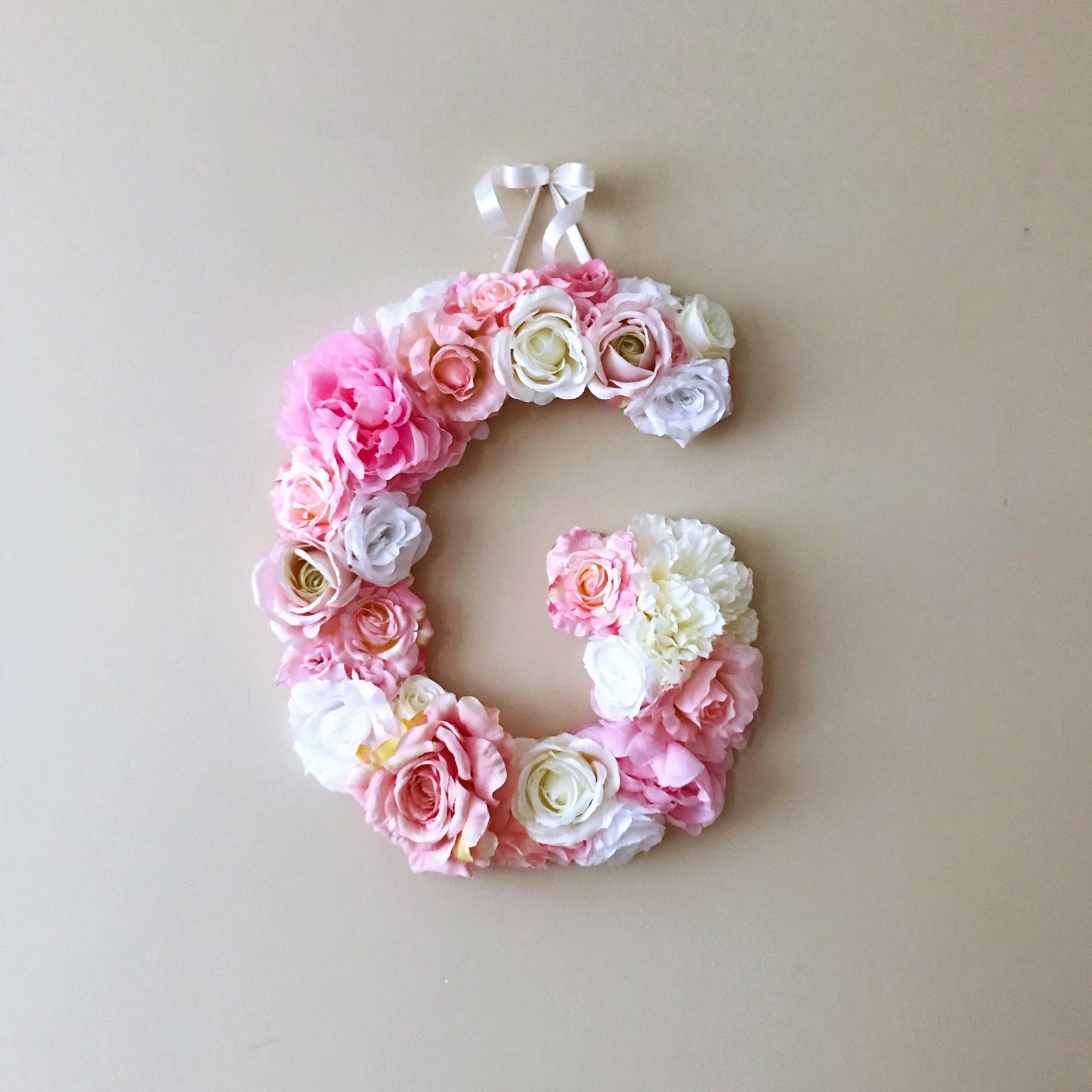 Custom Floral Letter Nursery Decor Floral Letter Nursery Etsy