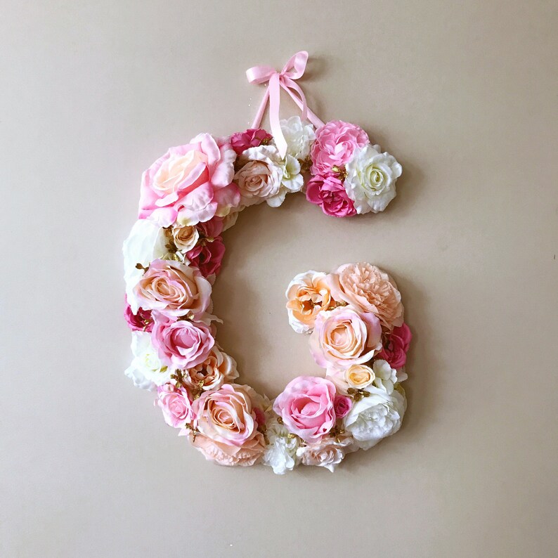First birthday, 1st birthday photo prop, Flower Letters, Flower numbers, Baby shower, Photography Prop, Floral numbers, Floral letters image 3