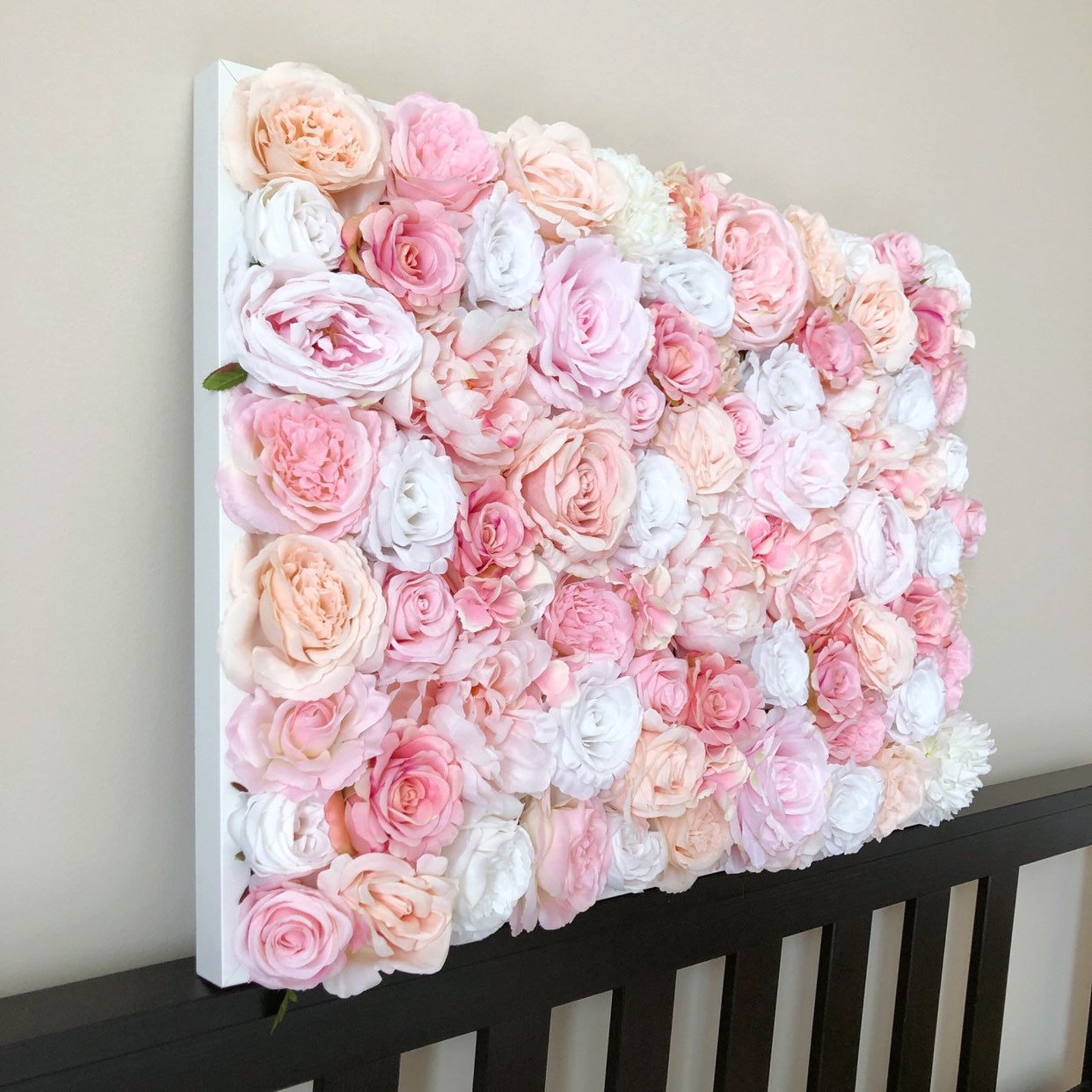 Flower Wall Nursery Nursery Wall Art Flower Wall Backdrop Etsy