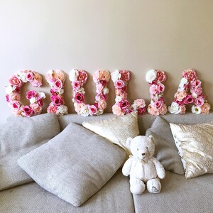 First birthday, 1st birthday photo prop, Flower Letters, Flower numbers, Baby shower, Photography Prop, Floral numbers, Floral letters image 7