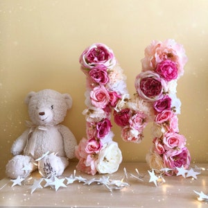 Primer cumpleaños, accesorio para fotos de primer cumpleaños, letras de flores, números de flores, baby shower, accesorio para fotografía, números florales, letras florales