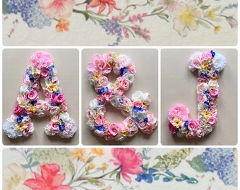 Summer country wedding decor, Flower Letters Large, Bridal shower decor, Meadow, Barn wedding, Barbie pink, Love letters, Marry me letters