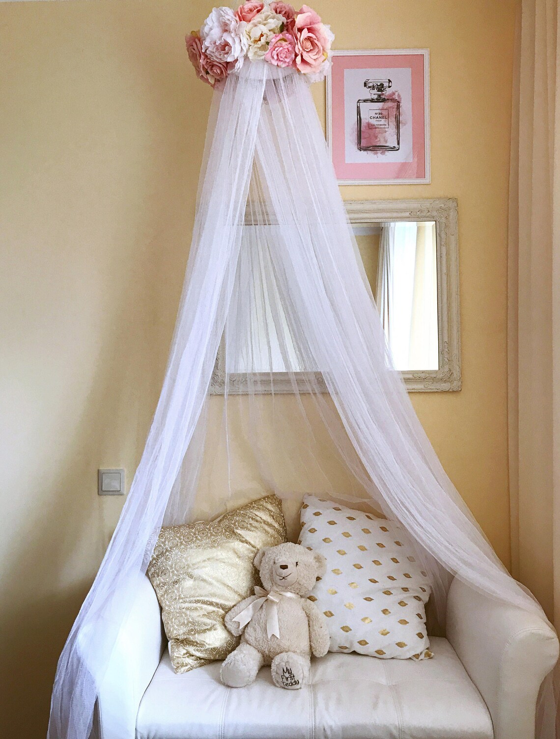 Canopy Girls room Baby crib mobile canopy bed Canopy for Etsy