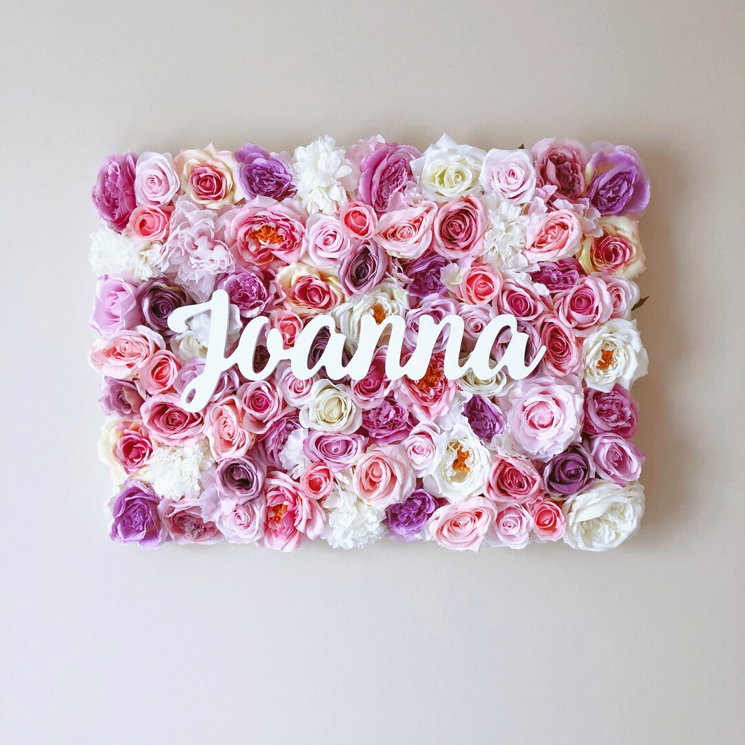 Gift for Her, Flower Wall Nursery, Nursery Wall Art, Girl Room, Baby