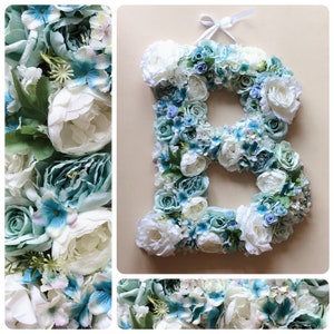 Decoración floral de pared para el hogar, letras florales grandes, letras florales para boda, decoración de boda, decoración de pared personalizada, accesorio de fotografía, arte de pared