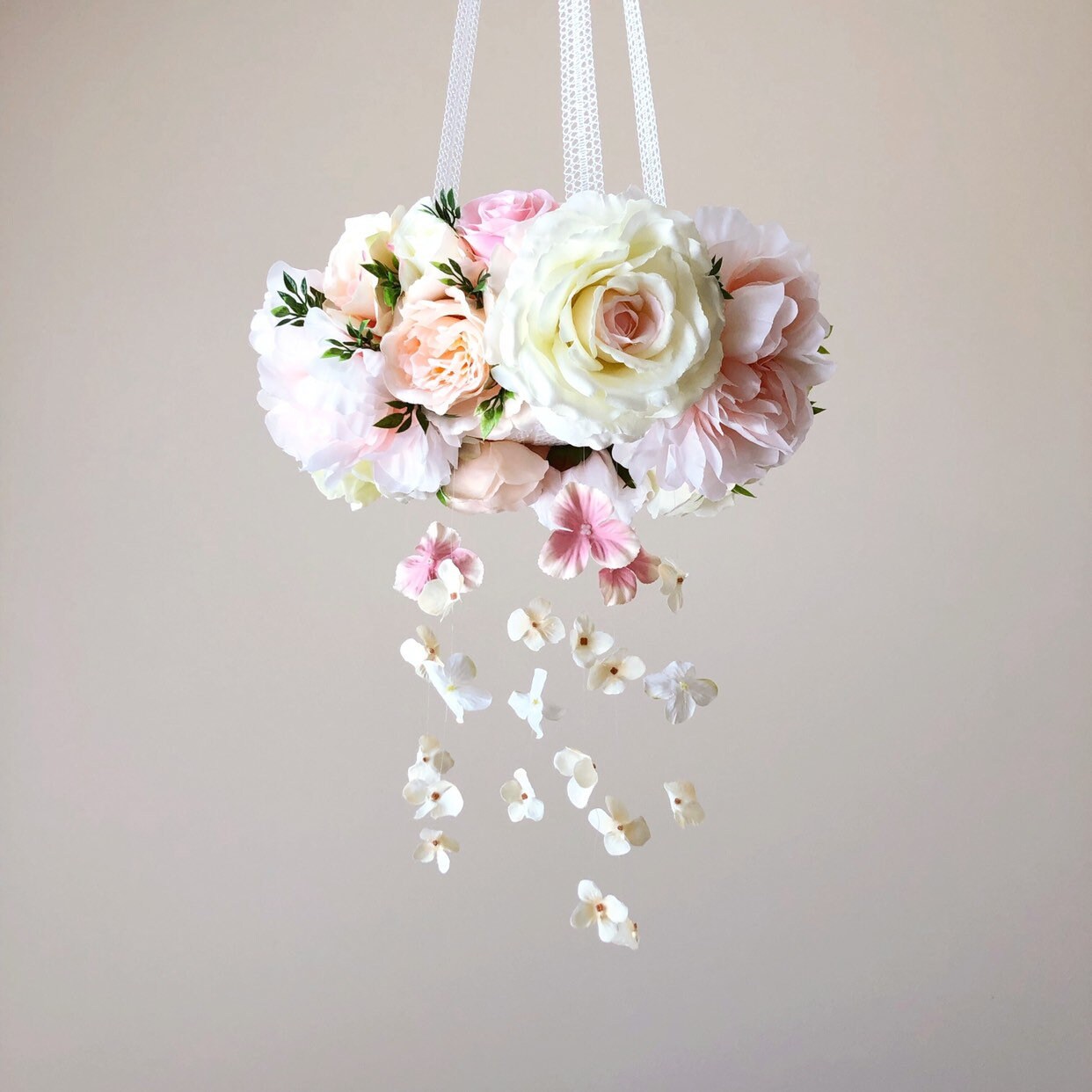 Baby Girl Mobile Flower Mobile Flower Mobile Nursery Etsy