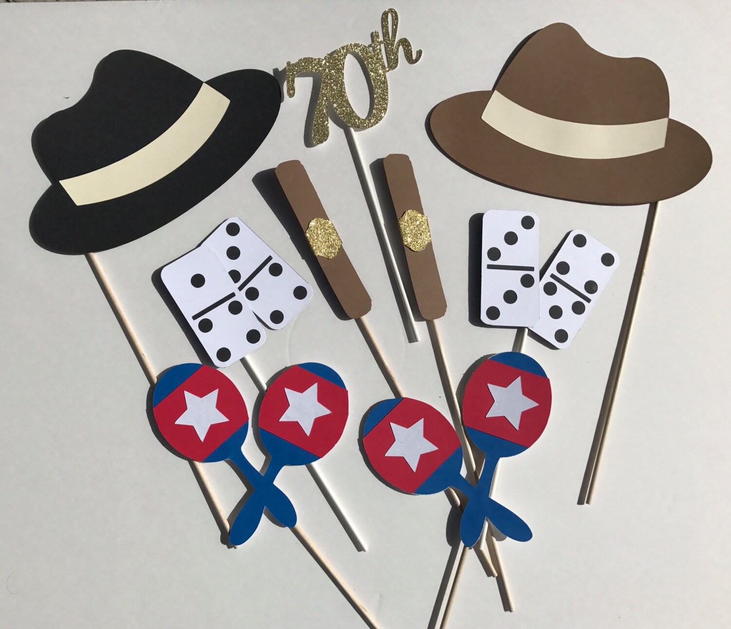 Havana nights photo props Guayabera party dominos Etsy