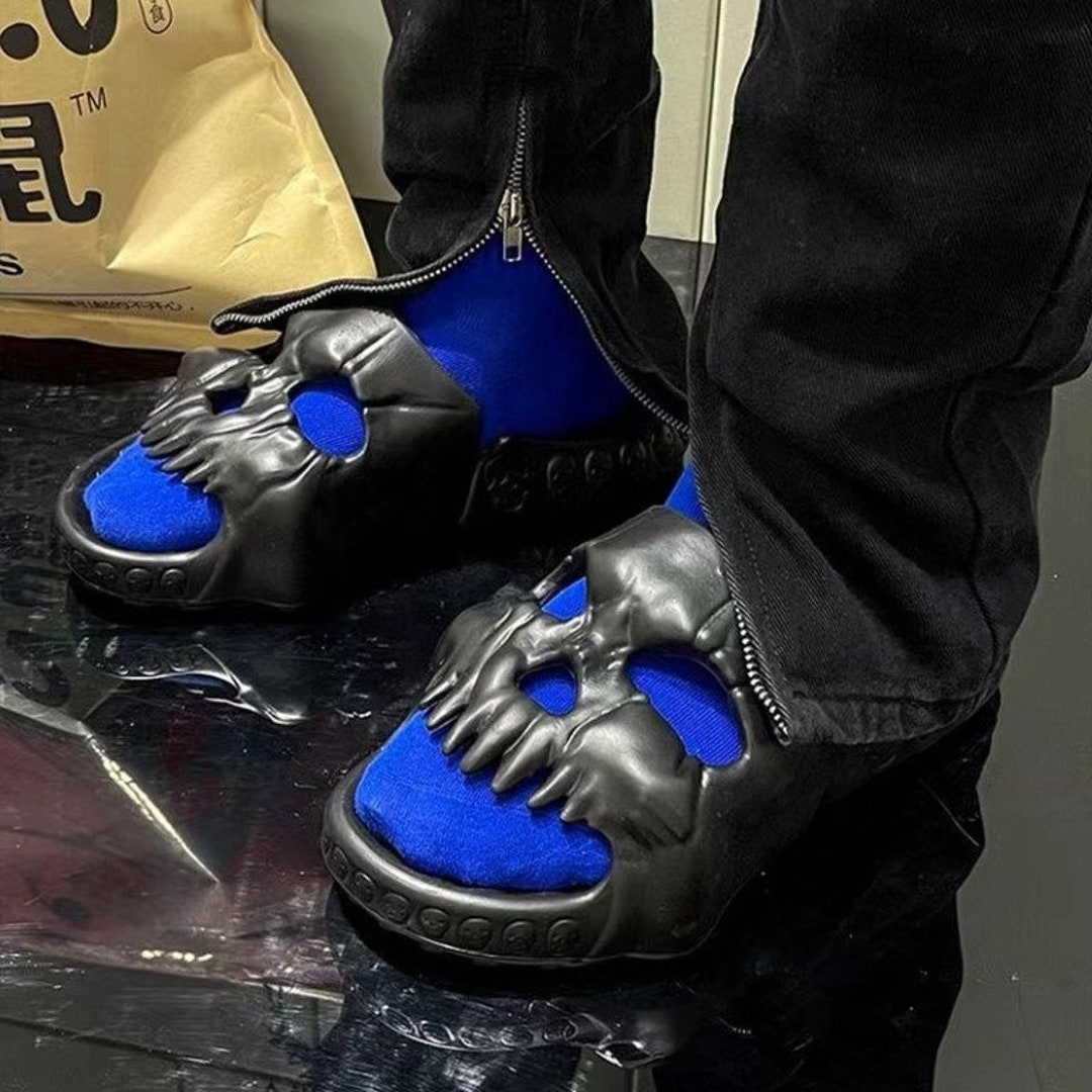 Skull Slides for Women Men 2023 Summer/funny Slippers Soft Eva Etsy