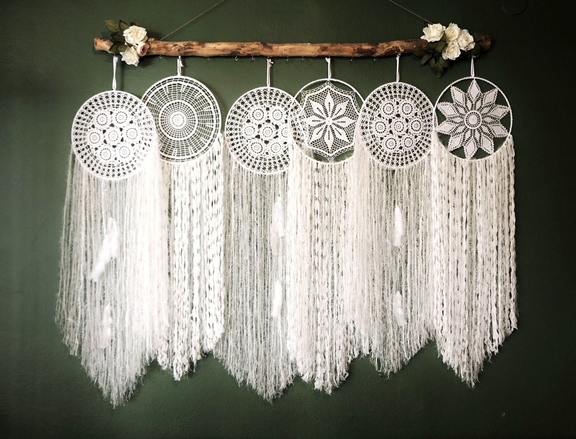 Huge Boho Dreamcatcher Wall Hanging Dream Catcher Wall Set | Etsy