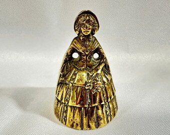 England vintage】Victoria Lady Brass Hand Bell イギリス