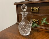 Crystal glass oil vinegar decanter cruet