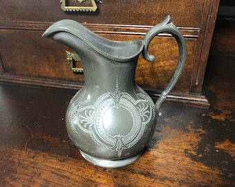 Vintage Pewter Creamer  / milk jug