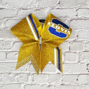 All glitter cheer bow with or without matching adjustable face mask. Price listed is per individual bow and mask. Glitter bow, team bows.