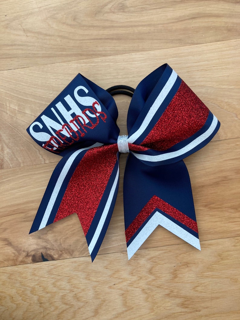Custom Glitter Cheer Bows Price listed is per bow price custom team bow Comment your team name in comments when ordering Cheer bow