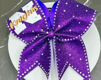 The Selena Glitter Custom Cheer Bows. Price listed is per individual bow. Custom Cheer Bow, Cheer Competition Bows, Team Cheer bow