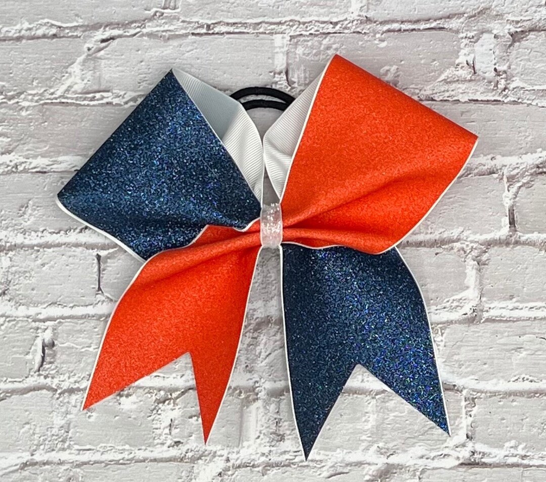 Comp Cheer Bows All Glitter Competition Cheer Bow Made in Your Team Colors. Price ...