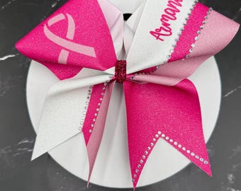 Nouveaux nœuds roses pour sublimation du cancer du sein. Les nœuds répertoriés sont vendus individuellement. Noeud contre le cancer du sein, noeuds roses cheer, noeuds roses.