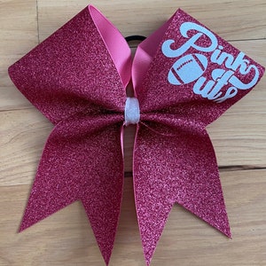 Pink Blush all glitter Breast Cancer Bows. Price listed below is "per individual bow".