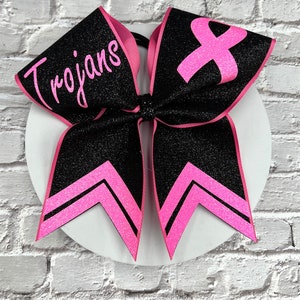 Glitter Breast Cancer Bows made especially for your team. Price listed below is "per bow". Team Breast Cancer Bow, Breast Cancer Awareness
