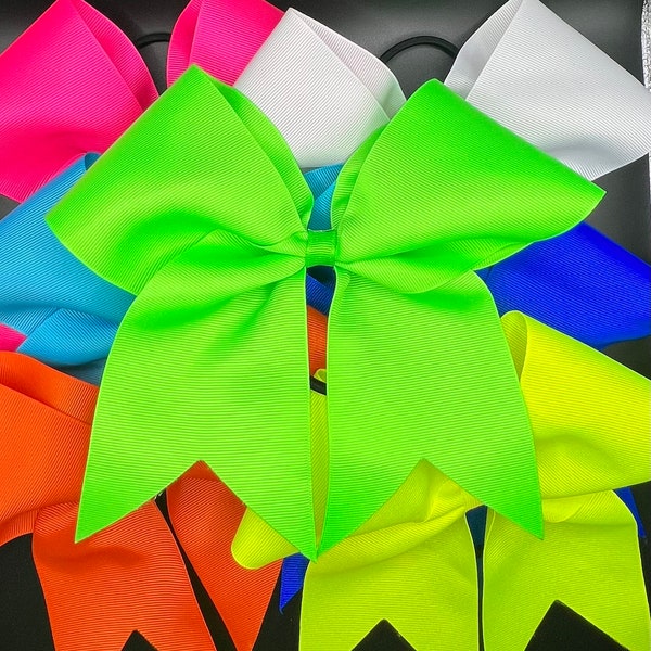 Floppy Cheer Bow. Design in your team colors. Price listed is "per bow price". Bow, Hair Bow, Team bow, Simple Bow, Cheer bow