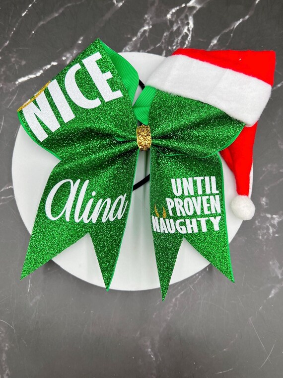 Green Game Day Cheer Bow Green Game Day Cheer Bow