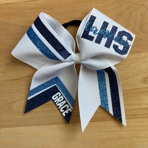 Cheer Bow With Personalized Name and Team Colors. Price Listed is per ...