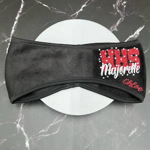Custom ear warmers made just for your team. Price listed is per individual headband. Ear warmers, cheer earmuffs, cheer ear headbands.