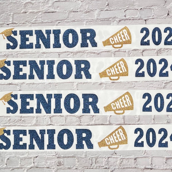 Senior Sashes designed for your team. Price listed is for each individual item. Sashes and Bows purchased separately. Comment colors
