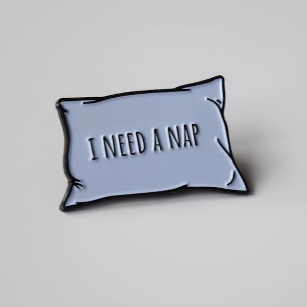 I Need A Nap Pillow Soft Enamel Pin | Schlaf Emaille Pin | Nap Emaille Pin | Nap Lovers Emaille Pin