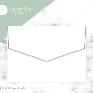 5x7in White Envelopes