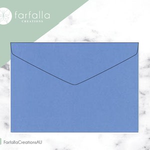 Metallic Sky Blue 5x7 Envelopes