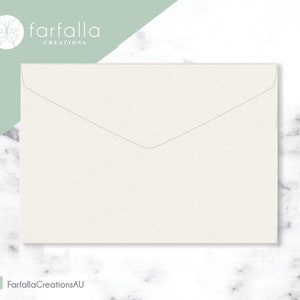 5x7in Envelopes - Metallic Ivory