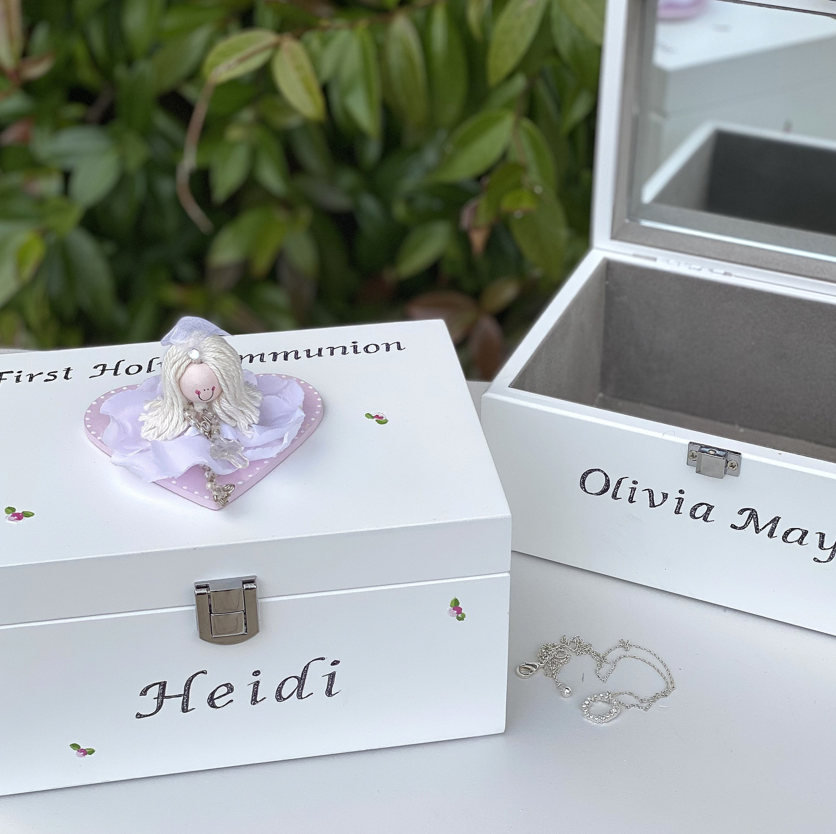 Twinkle Twinkle Personalised Christening Jewellery Keepsake Box