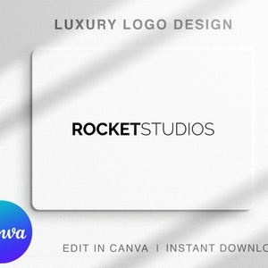 Luxury Canva Logo Template, Instant Download, Photography logo, Minimalist Logo, Premade Watermark Logo Photography, Editable Logo Template