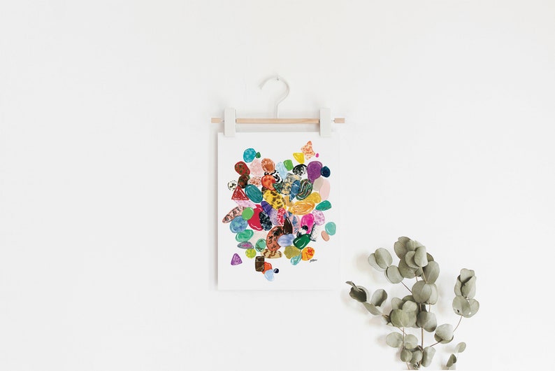 Colorful Gem Print