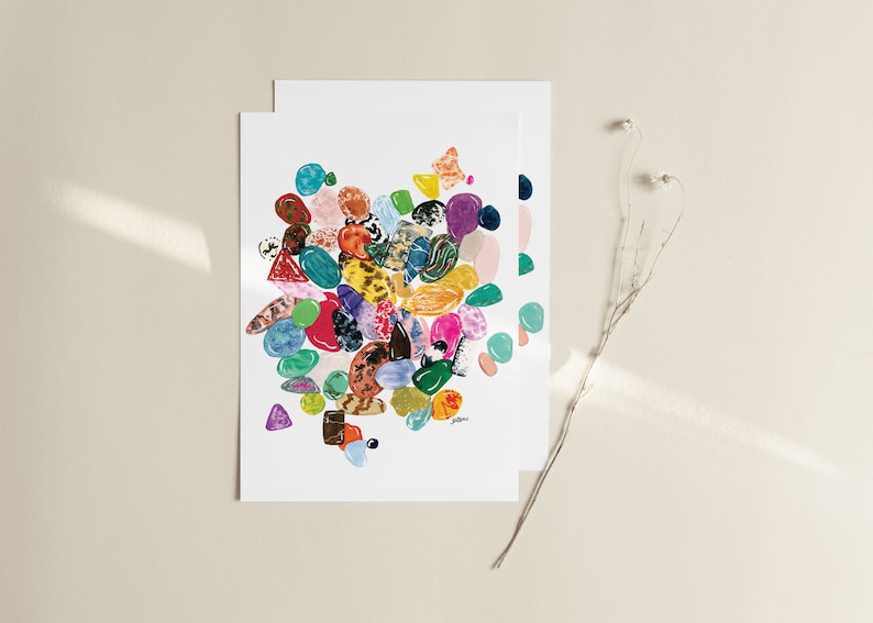 Colorful Gem Print