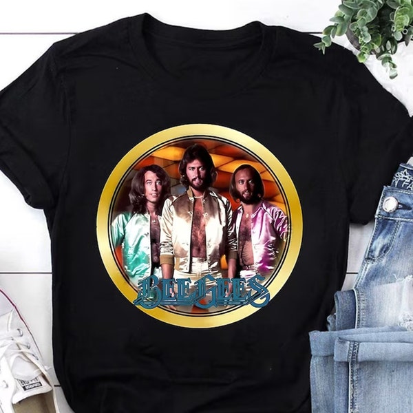 Vintage 1970's T-shirt Bee Gees Music Band T-Shirt, Bee Gees Band Shirt, Music Band Shirt, Music Shirt, Music Lover Gift