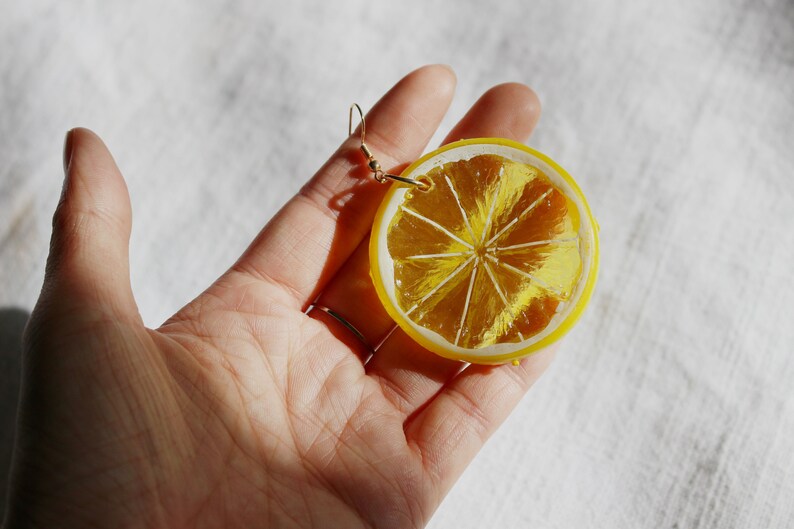 Handmade Lemon & Lime 3D Earrings Fruit Lover Gift Fruit Etsy Australia