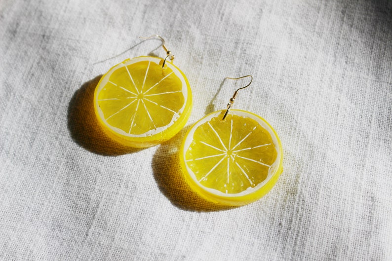 Handmade Lemon & Lime 3D Earrings Fruit Lover Gift Fruit Etsy Australia