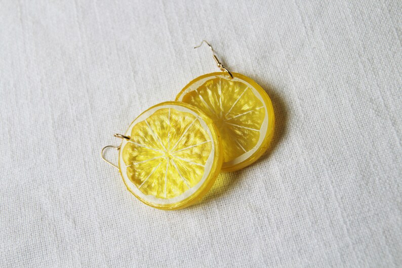 Handmade Lemon & Lime 3D Earrings Fruit Lover Gift Fruit Etsy Australia