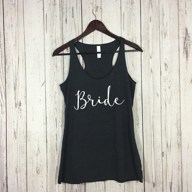 Bride Tank Top, Bride Tank, Bride Shirt, Bachelorette Party, Bridal Shower Gift, Bride, Bachelorette Tank, Mrs Tank, Wifey Tank, Bride to Be image 3