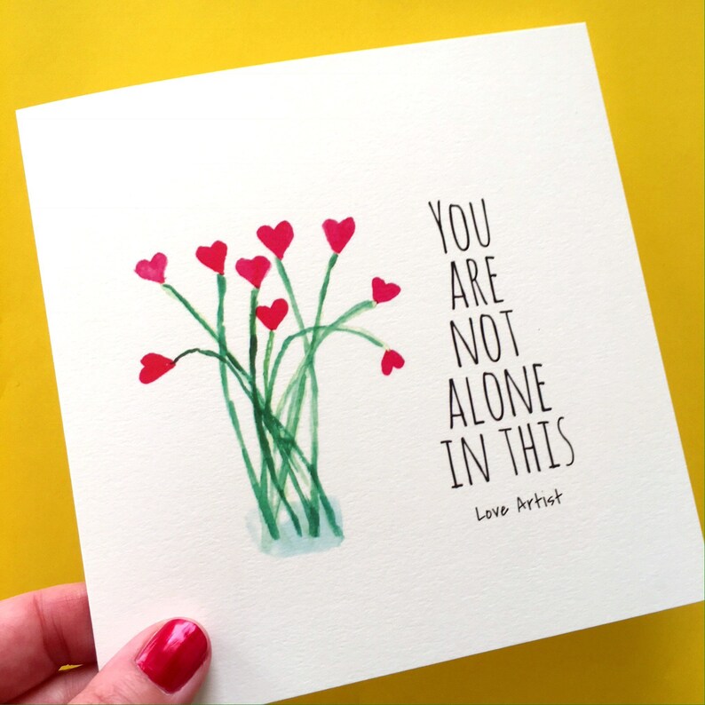 Penser A Vous Grande Carte Carte D Encouragement Carte Etsy Penser A Vous Grande Carte Carte D Encouragement Carte Etsy