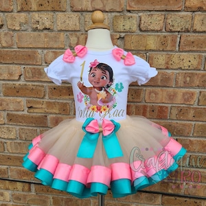 Hawaiian Tutu Set - Baby Tutu Set -  Birthday Outfit - Birthday Tutu - Baby Outfit - Birthday