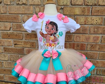 Baby Moana Tutu Set Etsy