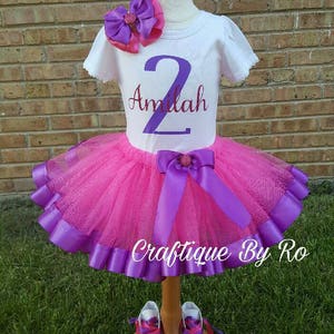 Doc Birthday - Pink and Purple Birthday Outfit - Doc  Birthday Outfit - Doc Inspired