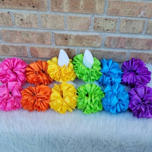 Ruffle Anklets -Rainbow Ribbon Tutu Anklets - Neon Tutu Anklets -Ruffled Anklets- Rainbow