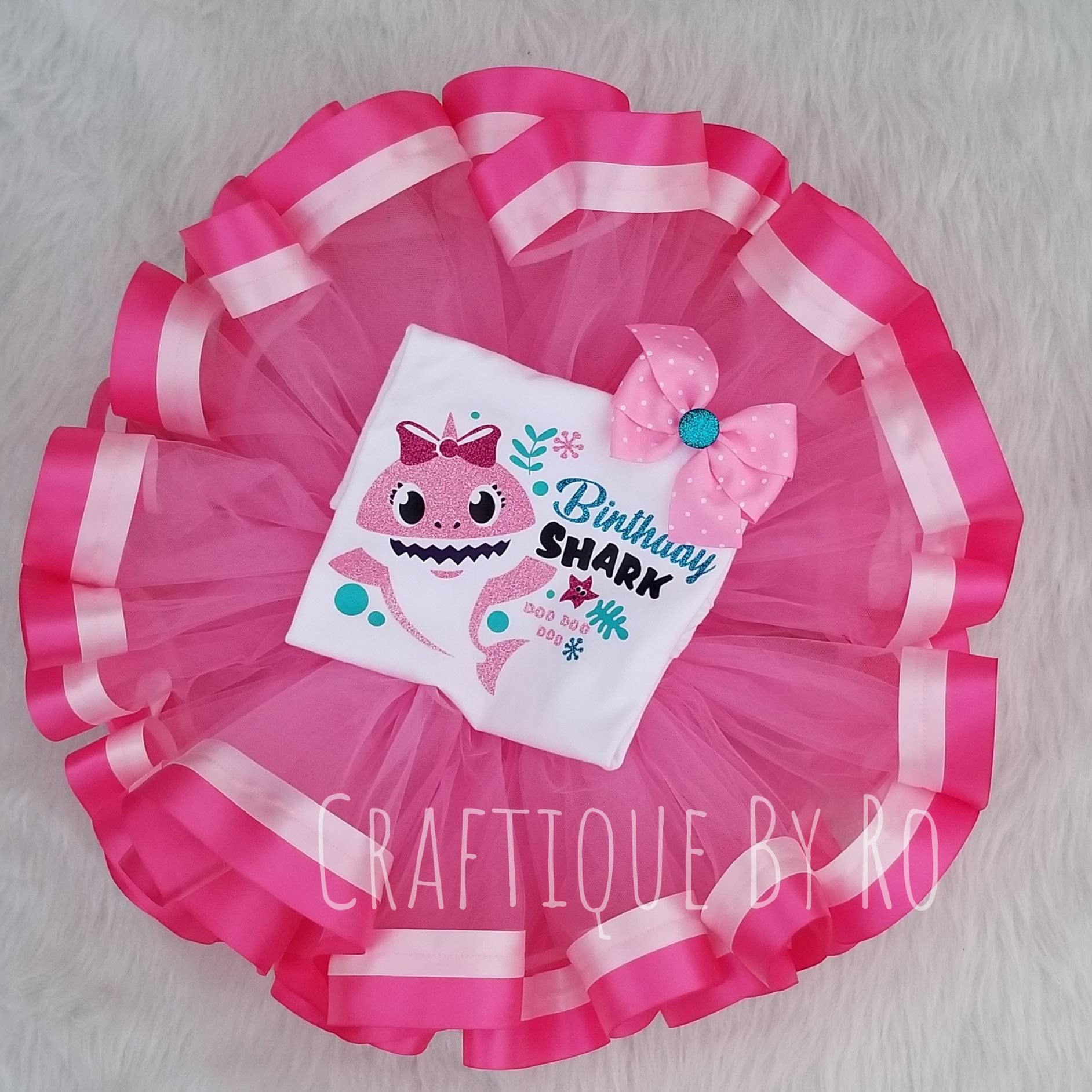 SHARK Birthday Outfit First Birthday Outfit BABY Birthday Tutu