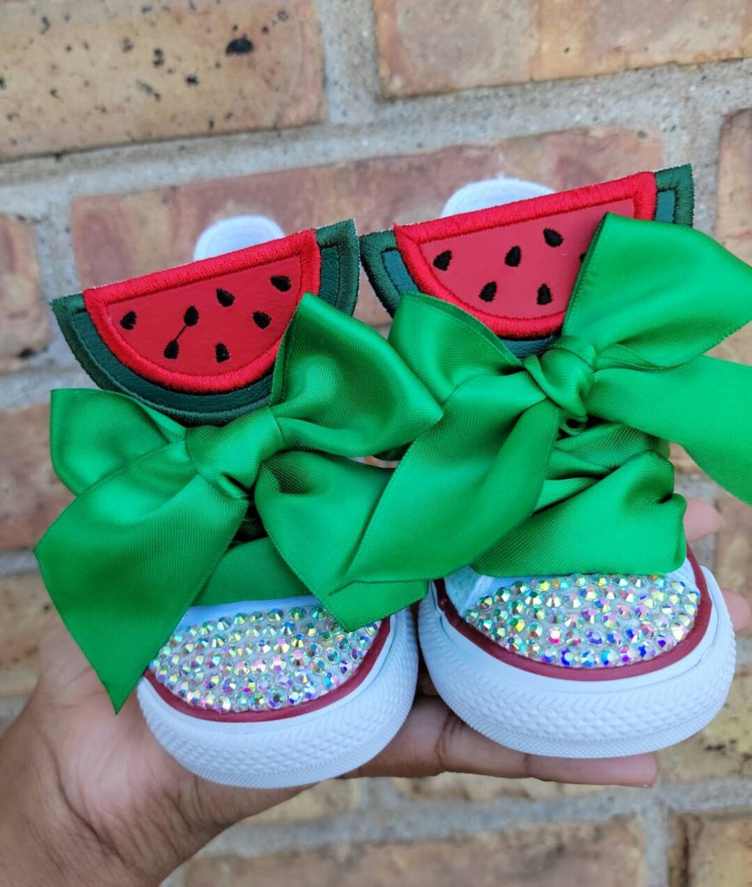 Red Watermelon Birthday Bling Shoes Coco Birthday Outfit Shoes
