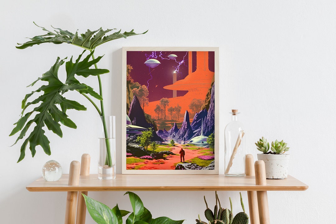 NEVER REALLY ALONE (collage Art, Trippy Art, Vintage Art, Surreal Wall ...