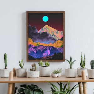 Questionable Taste (Collage Art, Trippy Art, Cosmic Art, Surreal Wall Art, Space Art, Art Print, Surreal Landscape)
